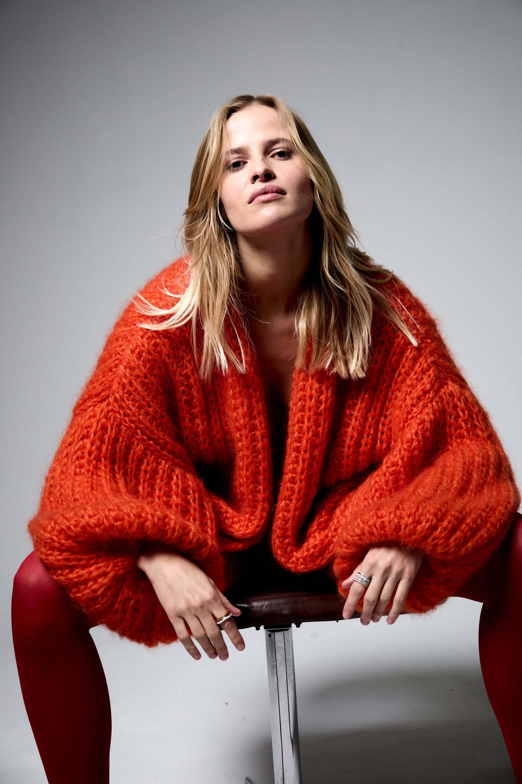 Kelly R Cardigan Fusion Burnt Orange