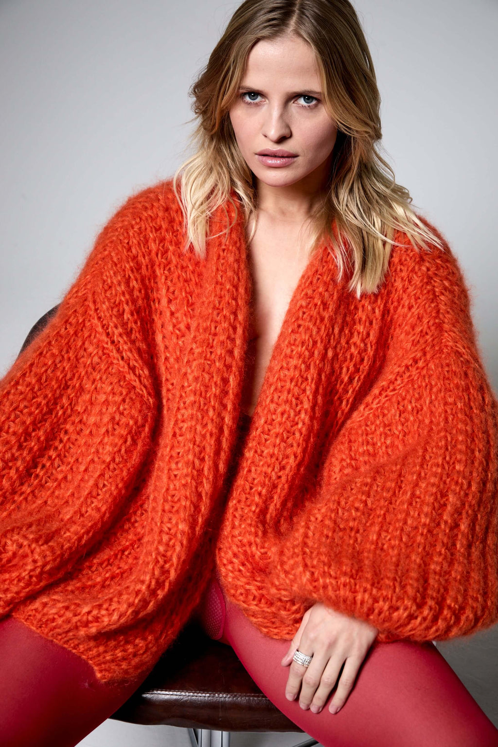Kelly R Cardigan Fusion Burnt Orange