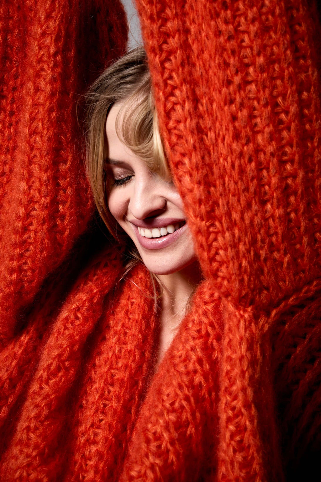 Kelly R Cardigan Fusion Burnt Orange