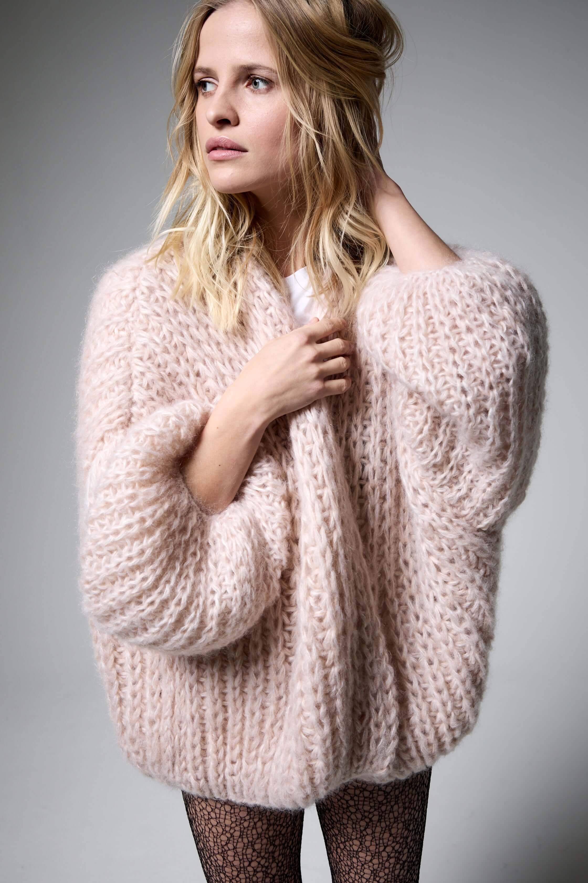 Cardigan Chunky Bella Sand Fusion