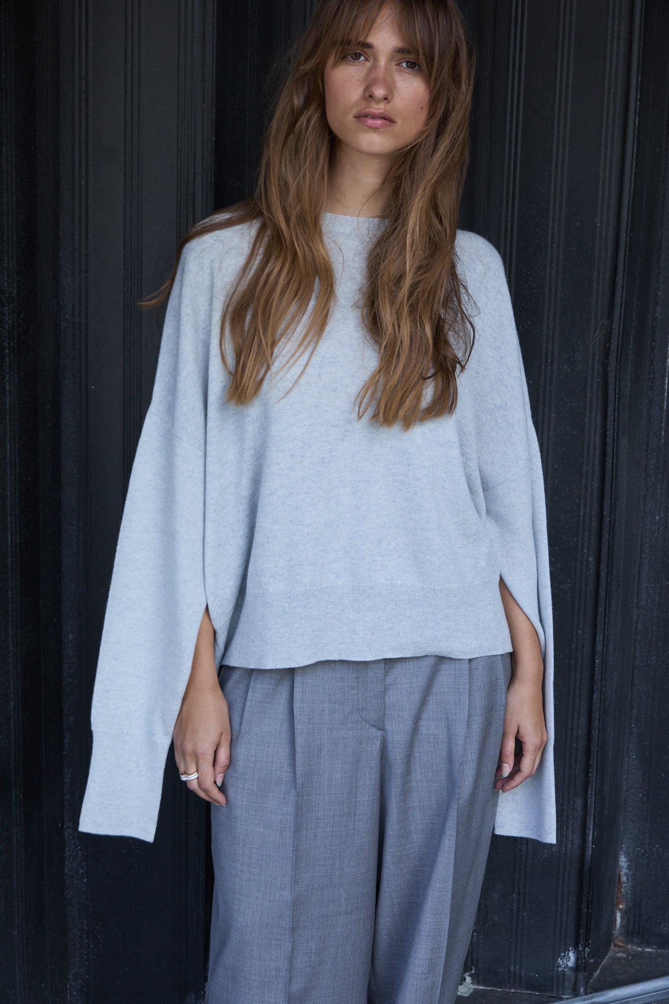 Pull Cashmere Crew Neck  Boxy Fit STEFFI