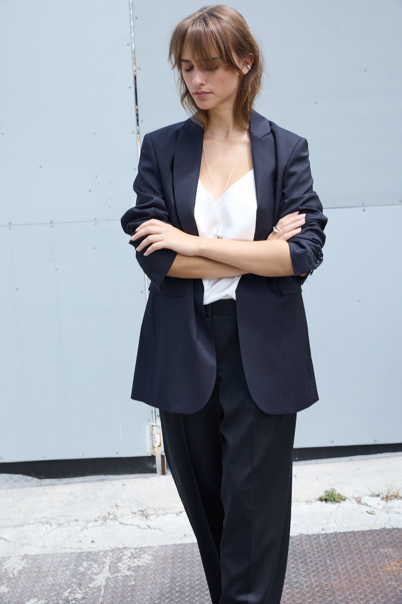 Blazer, Cool Wool, Dark Navy, ANDY
