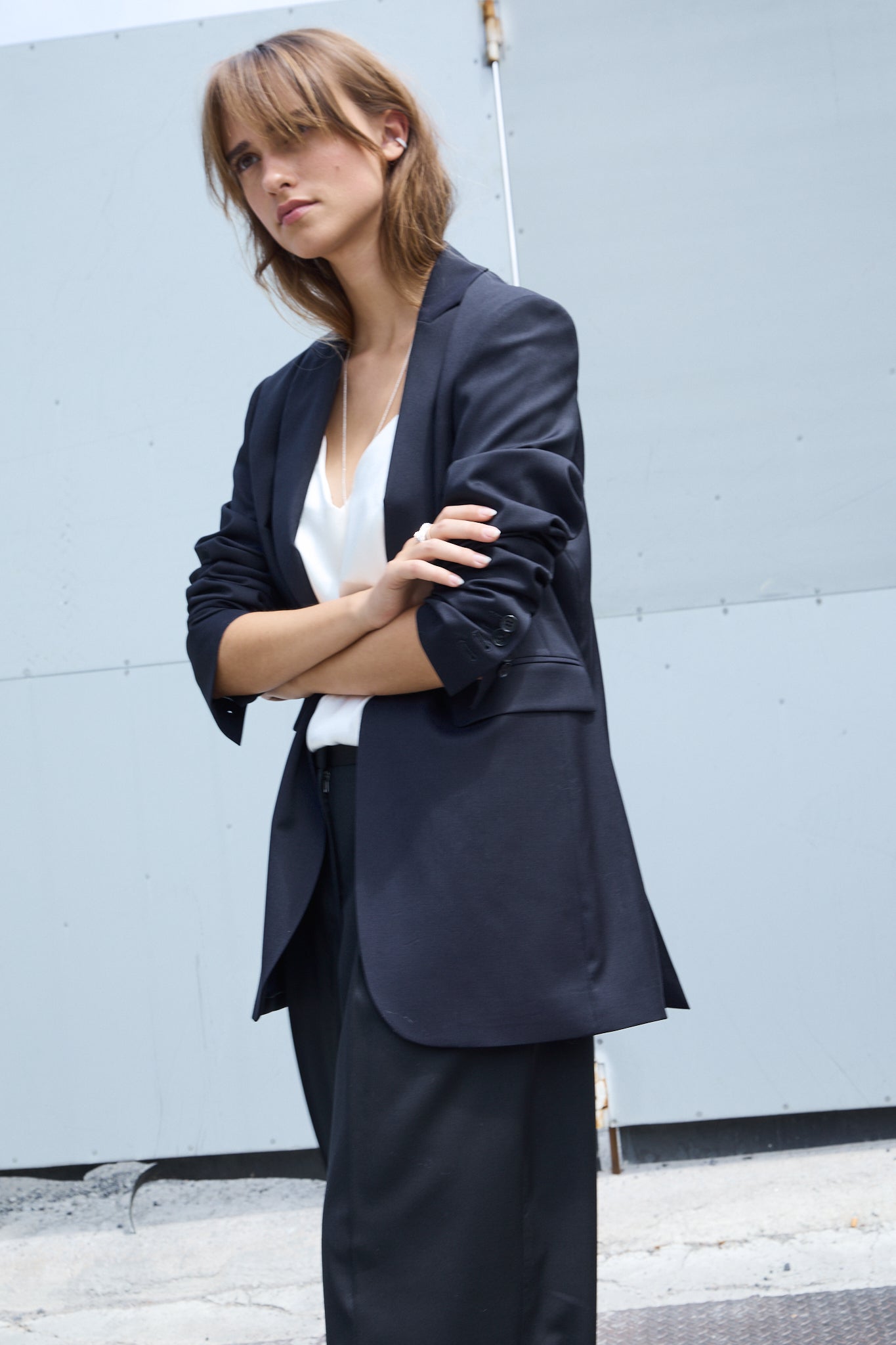 Blazer, Cool Wool, Dark Navy, ANDY