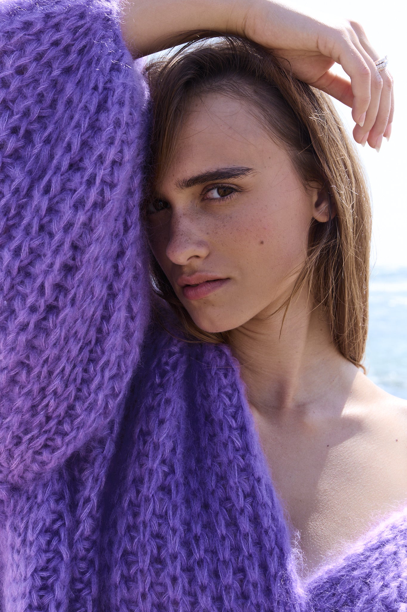 Cardigan Mohair-Silk, KELLY R., Hand Knit
