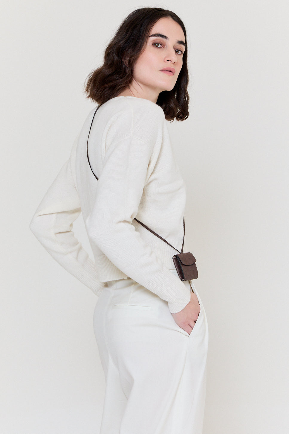 Anna Cardigan Ice white