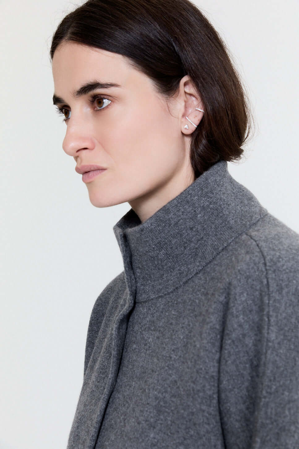 Bomber Cardigan Derby Grey