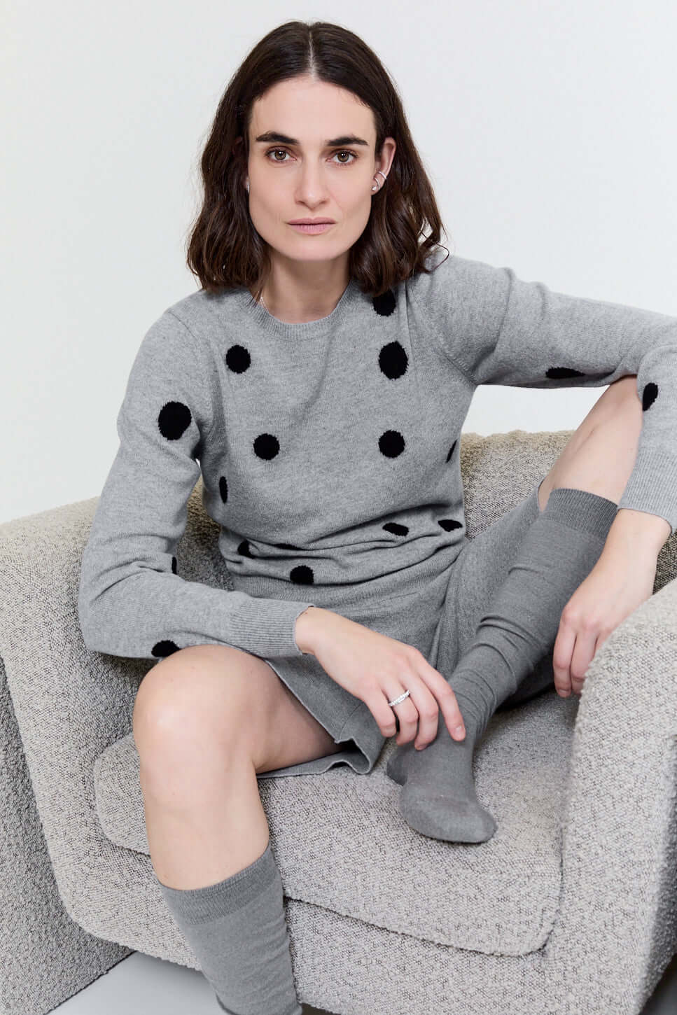 Dotted Pull Derby Grey