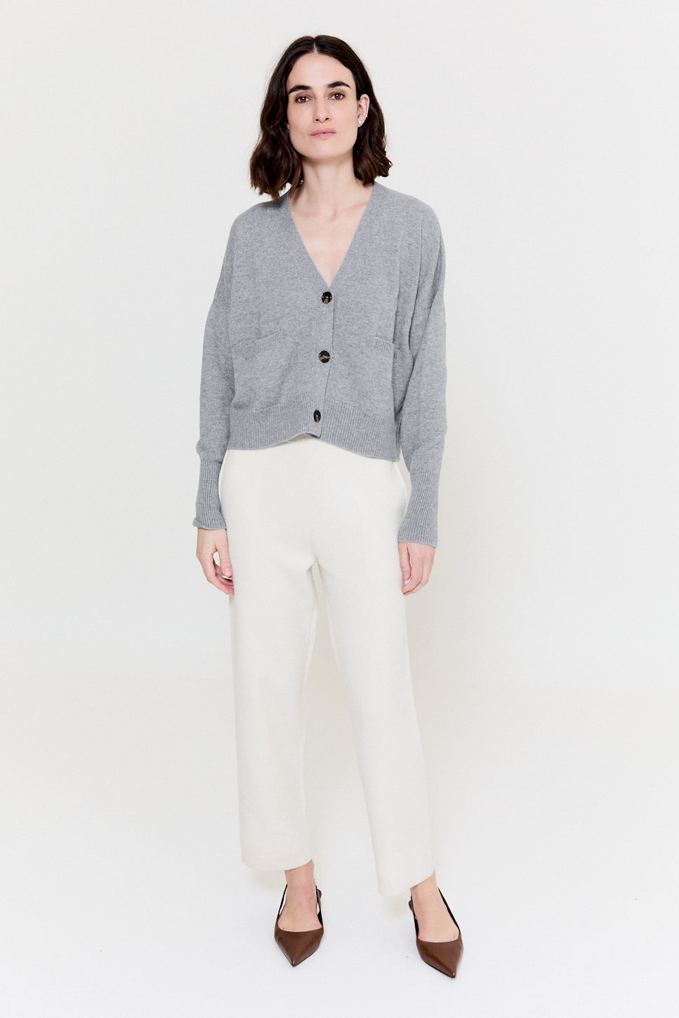 Ewan Cardigan Felt Grey