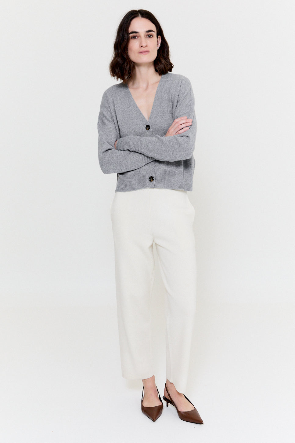 Ewan Cardigan Felt Grey