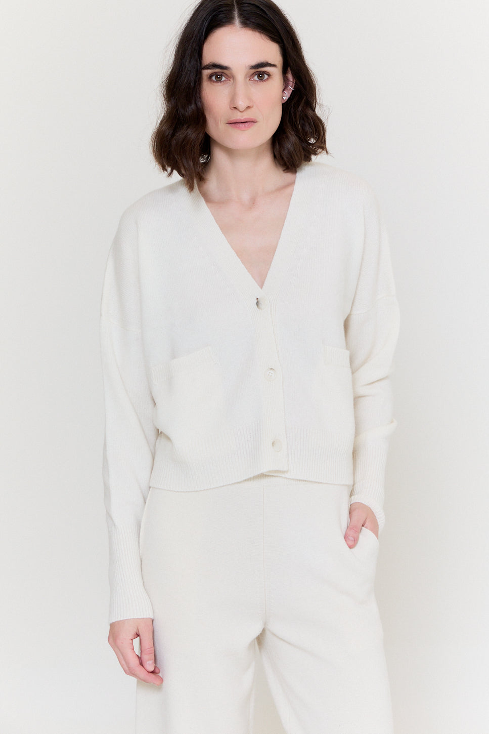 Ewan Cardigan Ice White