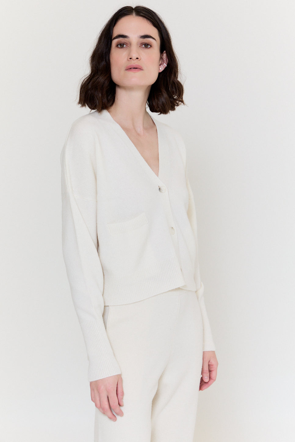 Ewan Cardigan Ice White