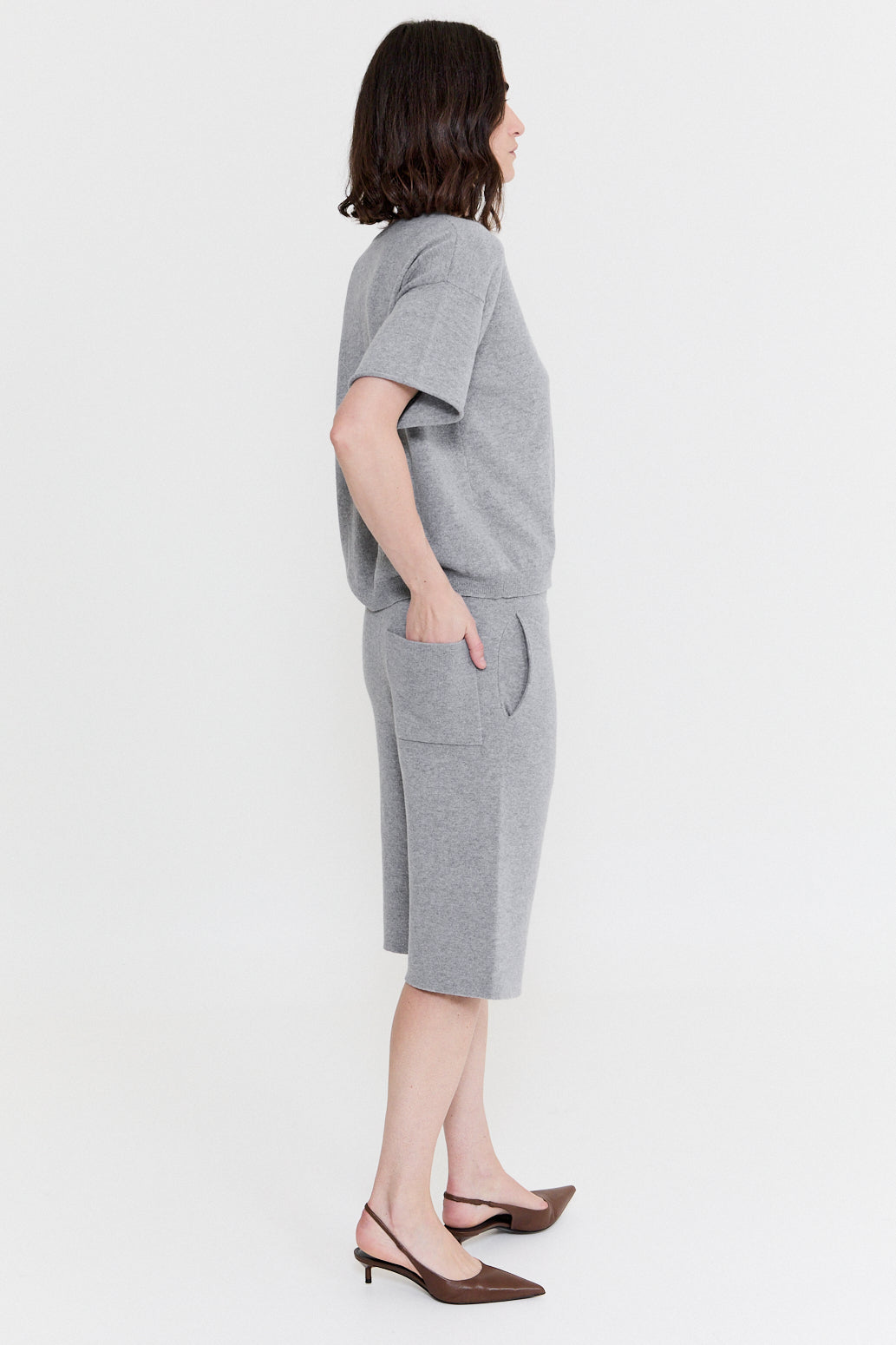 Pull Cashmere, Short Sleeves, crew neck, FEE