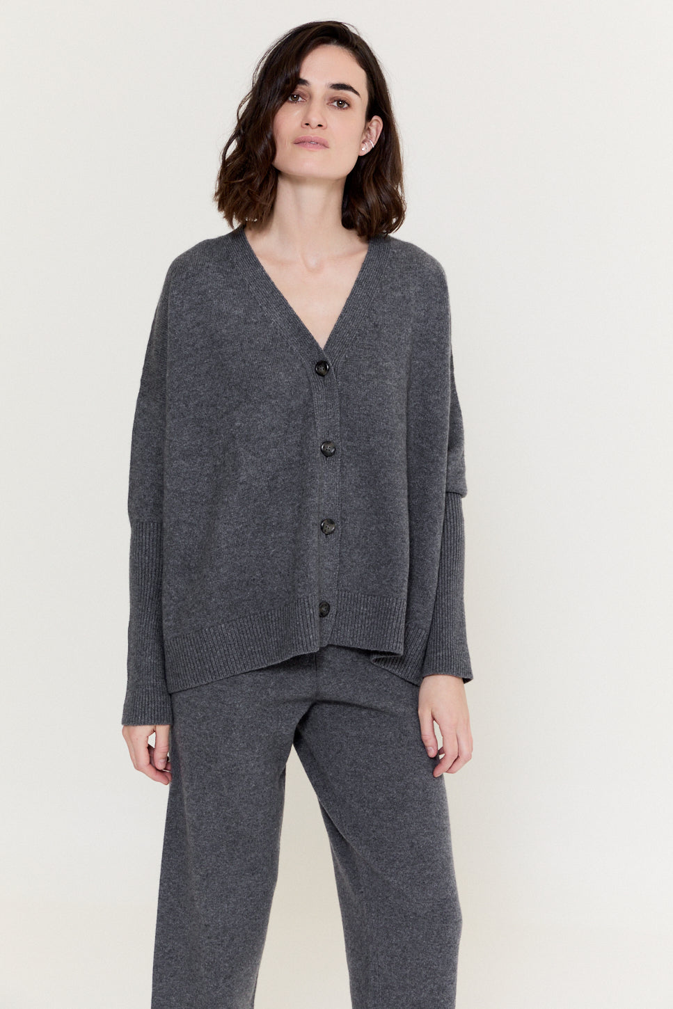 Free Cardigan Derby Grey