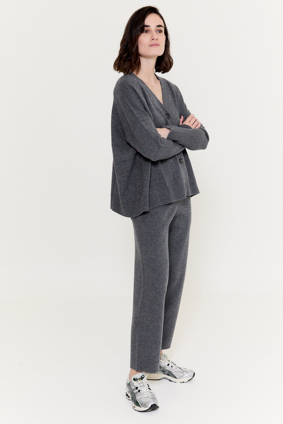 Free Cardigan Derby Grey