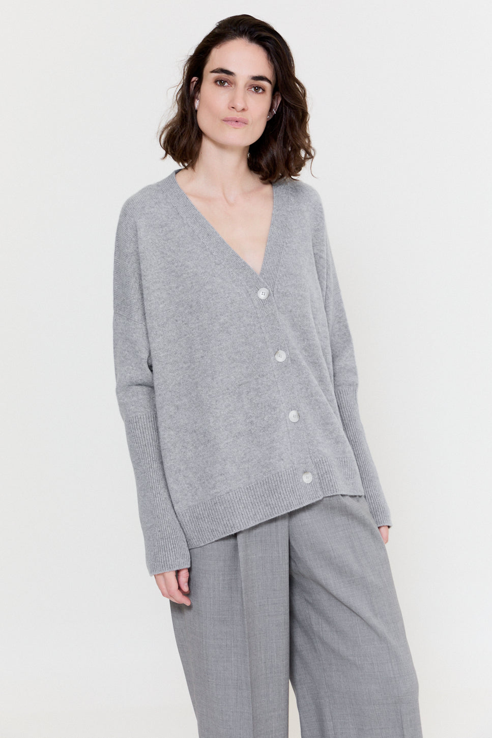 Free Cardigan Felt Grey