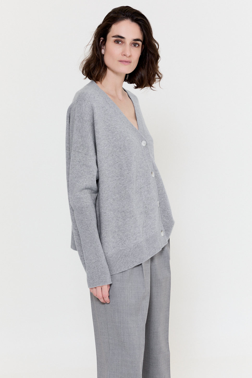 Free Cardigan Felt Grey