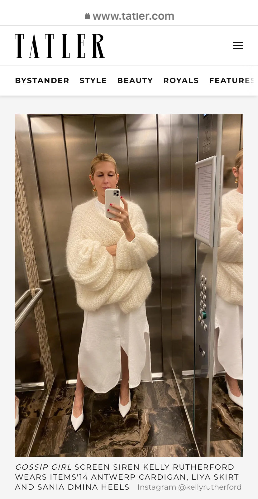 Cardigan Mohair-Silk, KELLY R. Off White, Hand Knit
