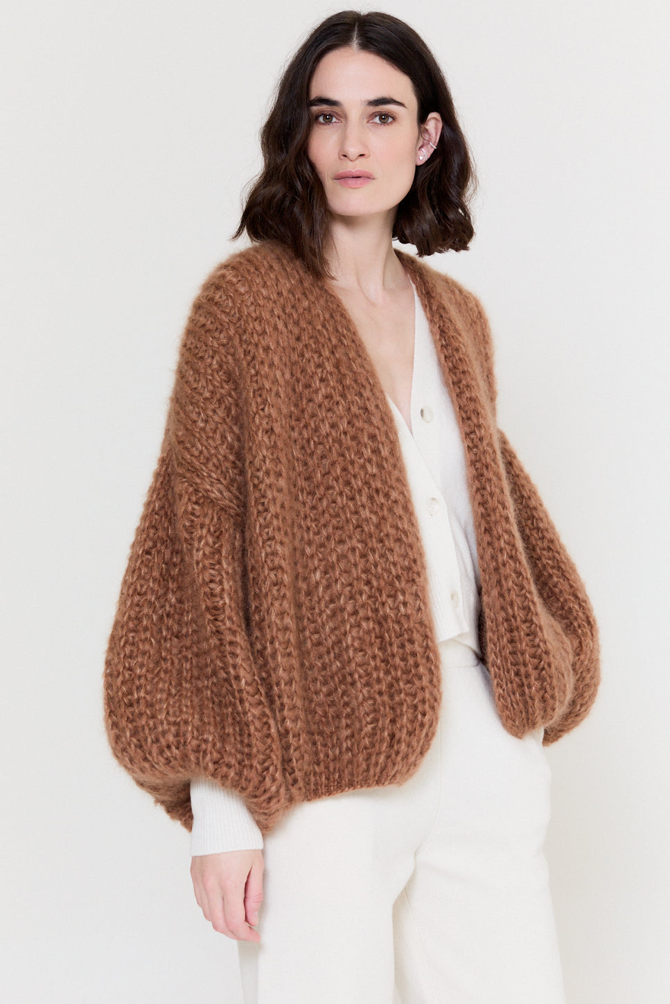 Kelly R Cardigan Fusion Brown