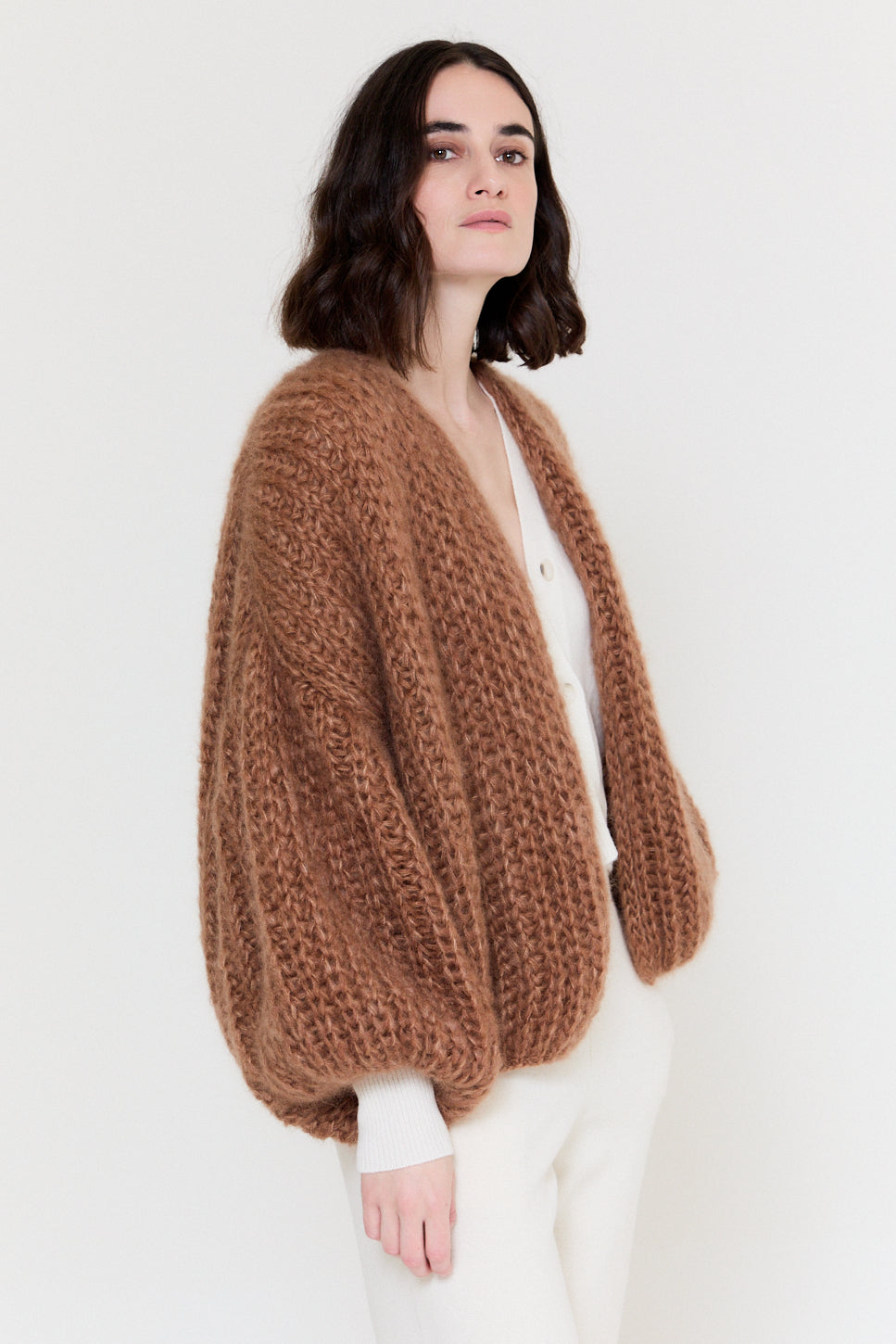 Kelly R Cardigan Fusion Brown