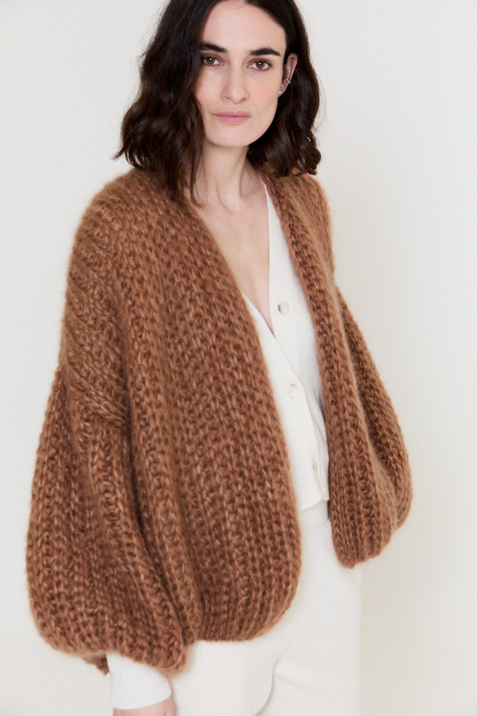 Kelly R Cardigan Fusion Brown