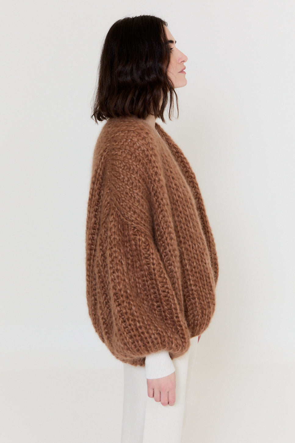 Kelly R Cardigan Fusion Brown