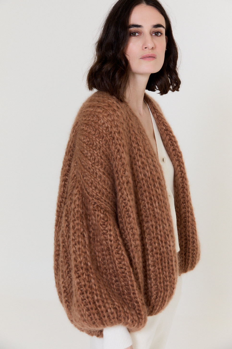 Kelly R Cardigan Fusion Brown