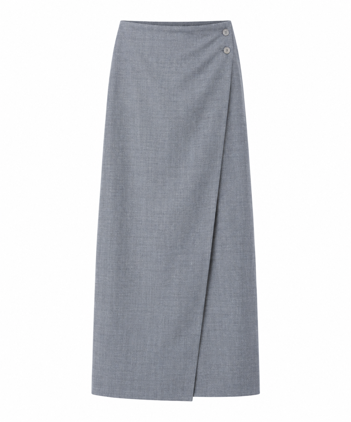 Skirt MIKA, wrap skirt in cool wool grey