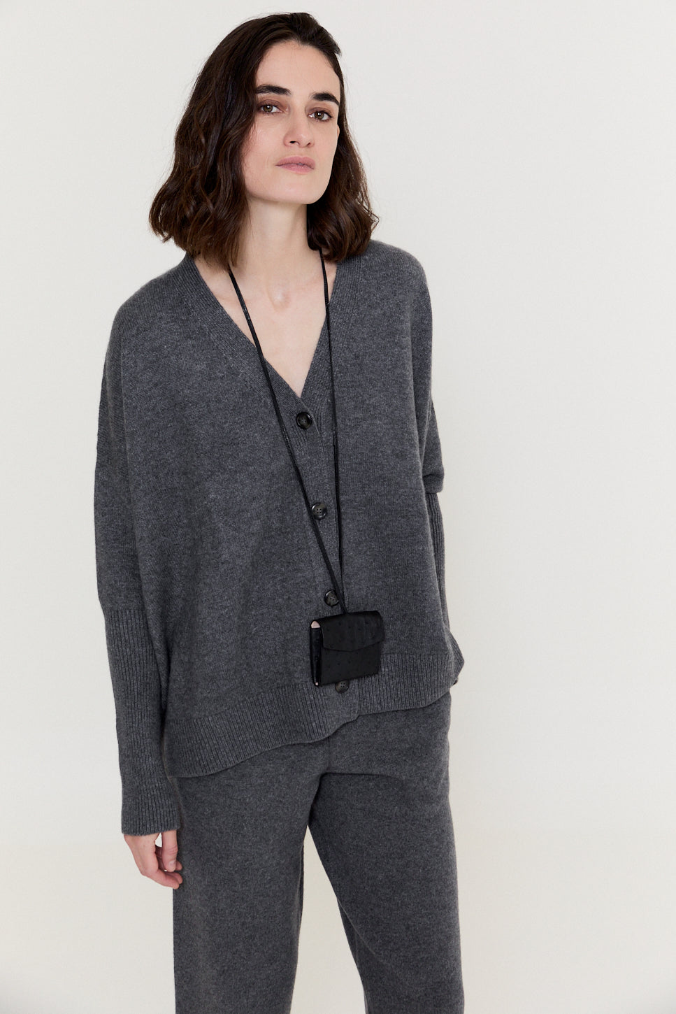 Mini Pouch Ostrich Leather