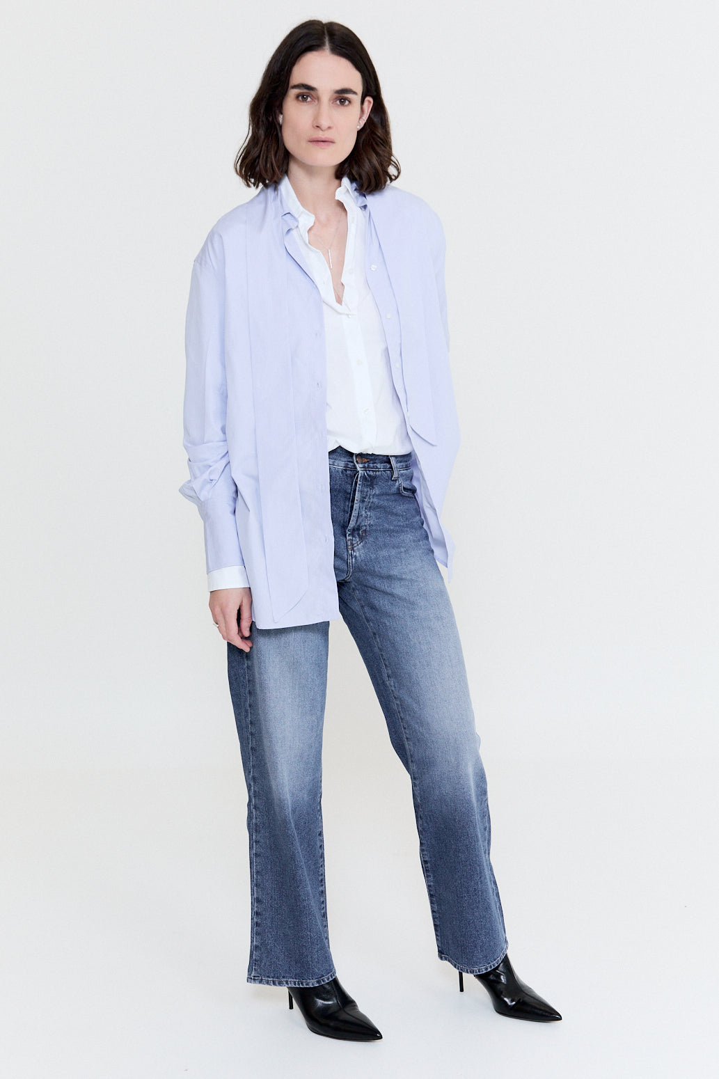 Femme Shirt Blue White