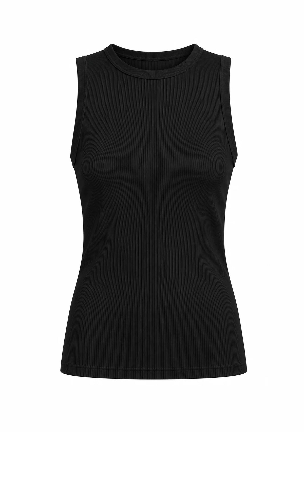 Tank Top, Rib Cotton, Black